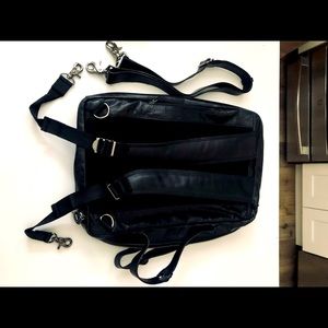Hook & Albert Convertible leather laptop bag/briefcase